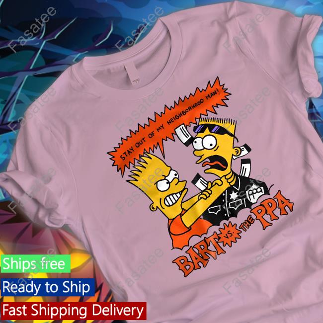 Ghost Bongo Stay Out Of My Neighborhood Man Bart Vs The Ppa Sweatshirt