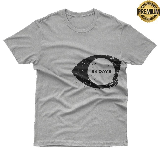 Trending Hello Merch 84 Days Eyeball Logo Athletic Grey Hoodie Challenging The Status Quo