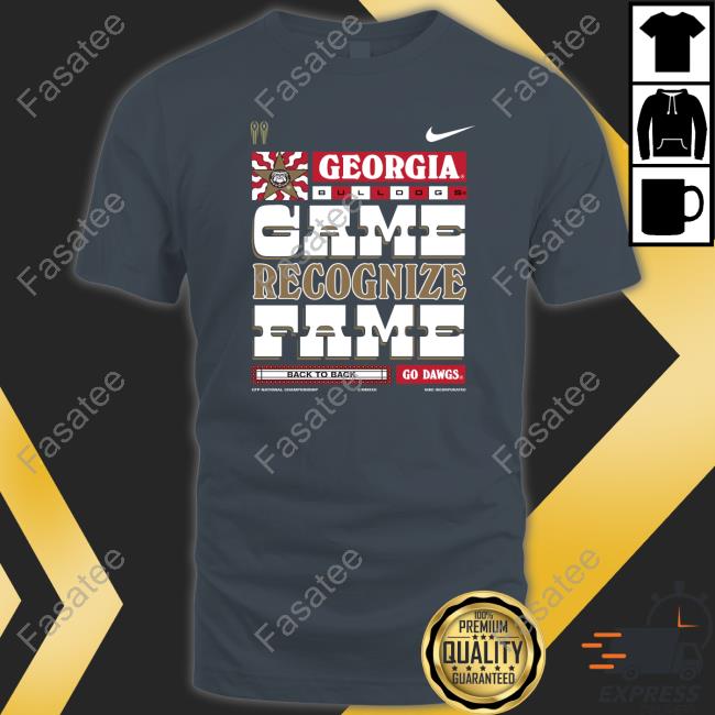Georgia Bulldogs Game Recognize Fame Back To Back Go Dawgs Long Sleeve Shirt
