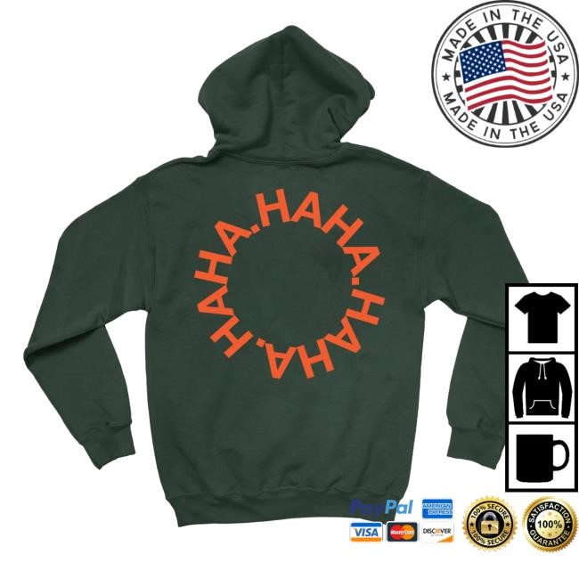 Average Rob Merch Haha Circle Hoodie Sweatshirt Forrest Green