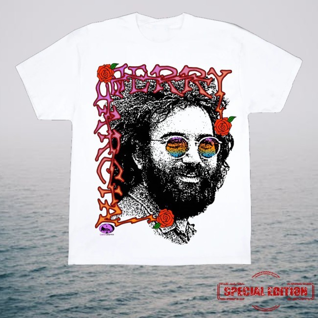 Jerry Garcia Peaceful Planet White Shirt