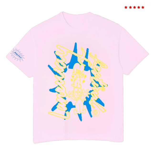 Laneway Festival Merch 2025 Lineup '25 Pink Hoodie