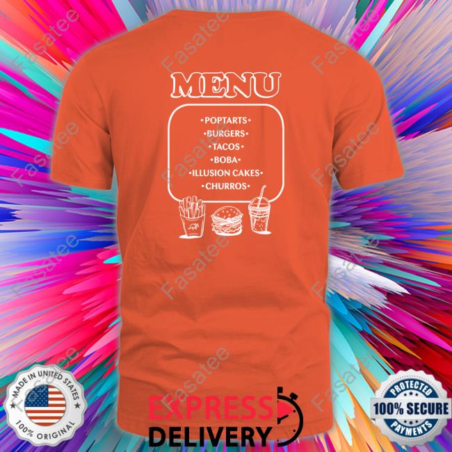 Tryguys Menu Poptarts Burgers Tacos Boba Illusion Cakes Churros T Shirt The Try Guys