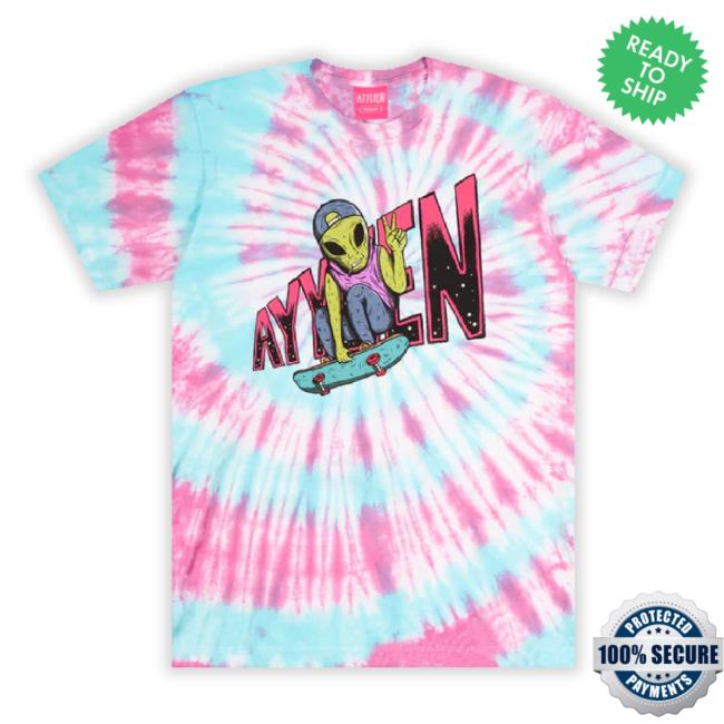 Official Skater Alien Tie Dye New Shirt
