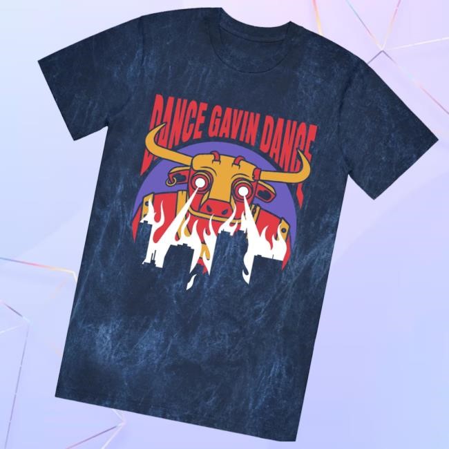 Dance Gavin Dance Merch Shop Gavinzilla Mineral Navy Wash T Shirts