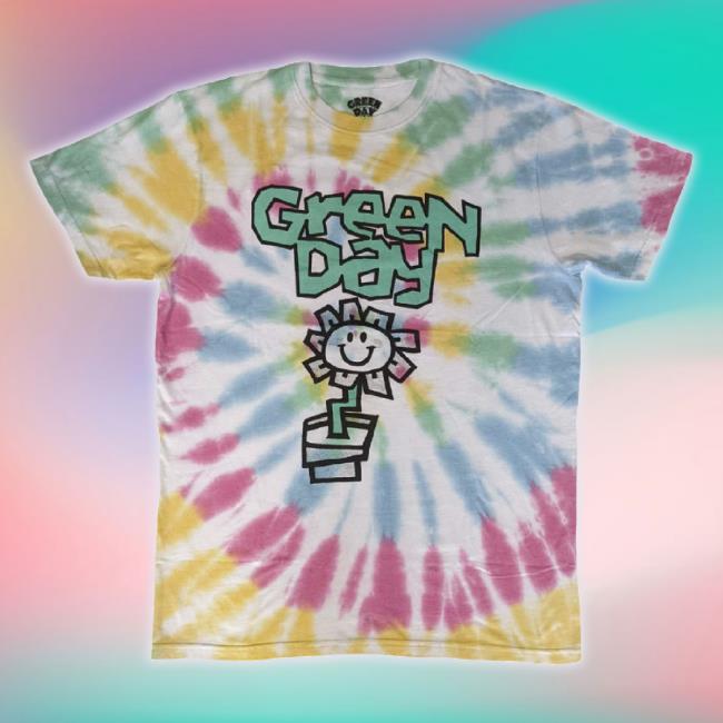 Official Rockmerch Green Day Flower Pot Classic Shirt