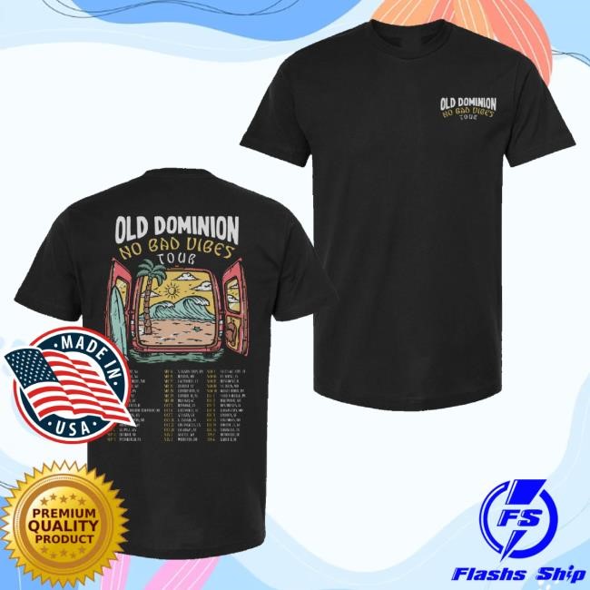 Official Old Dominion Merch 2023 No Bad Vibes Tour Sweaters
