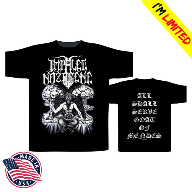 Official Night Shift Store Shop Impaled Nazarene - Goat Of Mendes Hot Shirt Nightshift Merch