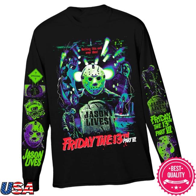 Cavitycolors Merch Friday Vi Retro Horror - Long Sleeve Shirts