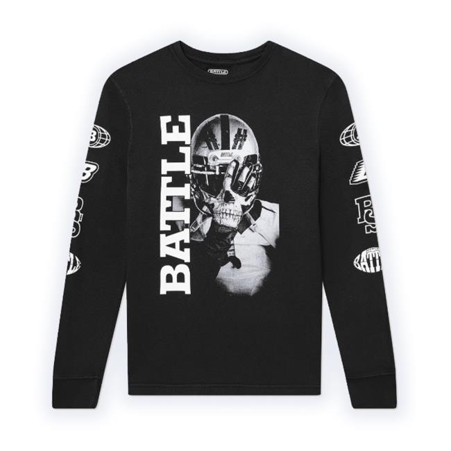 Trending Battlesports Store Battle Mask Long Sleeve T-Shirt - Adult & Youth Funny Shirt