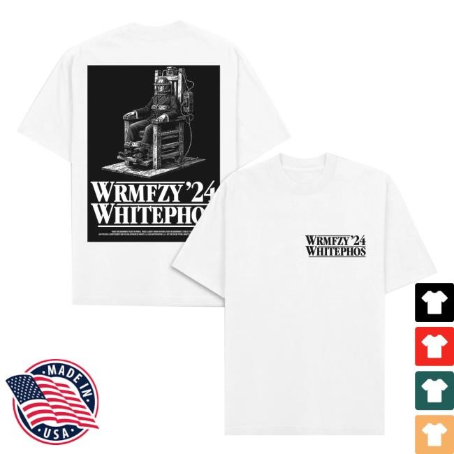 Whitephosphor Merch Old Sparky Heavyweight Zip Up Hoodie Negative