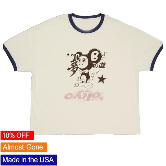 Travis Scott Merch Shop Cj X Fragment X Takashi Murakami Tokyo Ringer Shirt