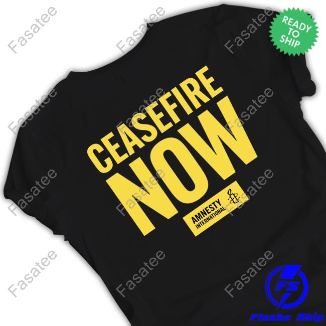 Free Palestine Ceasefire Now Amnesty International Shirt