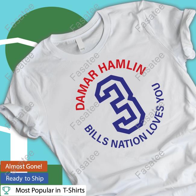 Damar Hamlin Bills Nation Loves You Long Sleeve Shirt