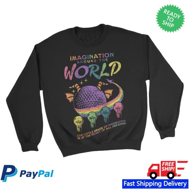 Official Lostbrostradingco Merch Store Imagination Around The World Hoodie