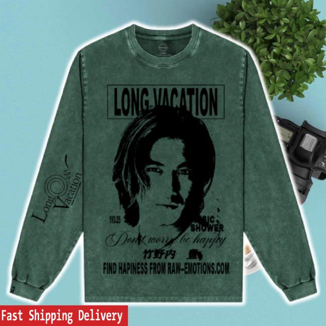Trending Raw Emotions Merch Store No Worry Be Happy Washed Ls Tee - Green (New) Raw-Emotions Shop
