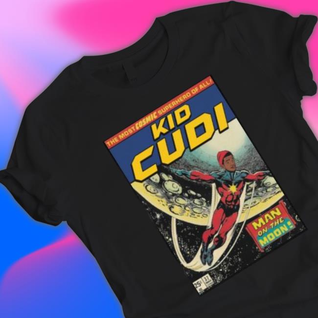 Kid Cudi Comic Design Superman Parody Shirt