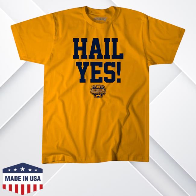 Michigan Football Hail Yes National Champions Sweater