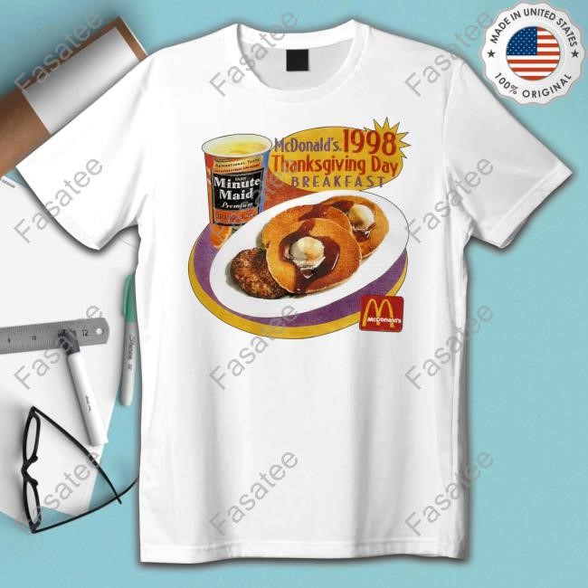 3Five9 Mcdonald's 1998 Thanksgiving Day Breakfast Long Sleeve Shirt