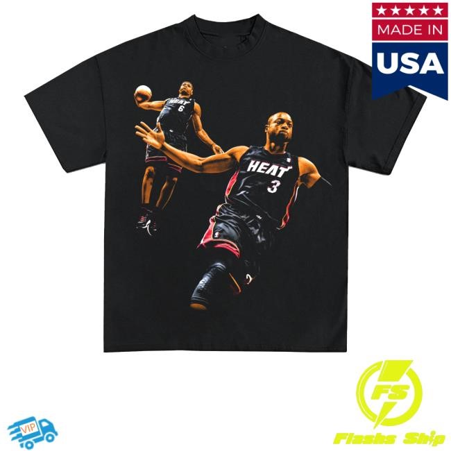 Official Lebron James X Dwayne Wade Graphic Shirt