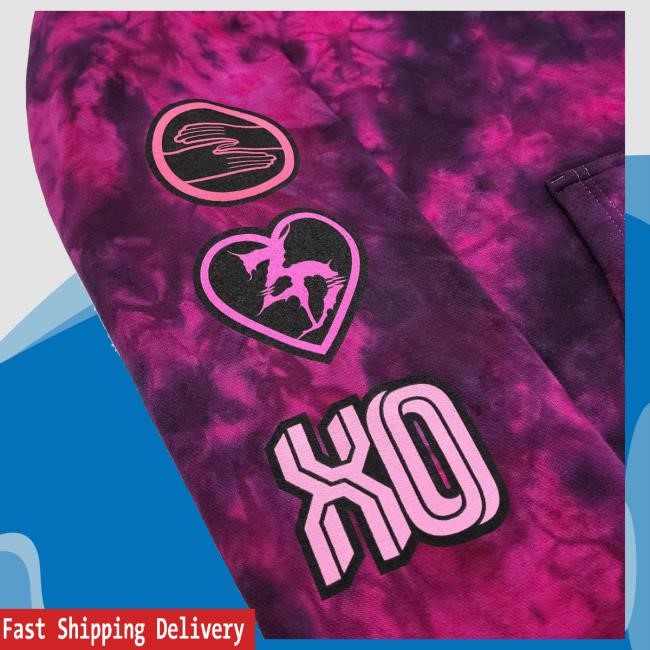 Zeds Dead Official Shop Zeds Dead Heartbeat Tie Dye Pullover Tee Shirt