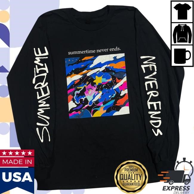 Trending Exociety Merch Store Summertime Never Ends Long Sleeve T-Shirt