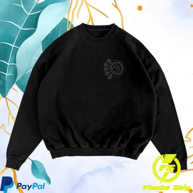 Trending Blink 182 Merch Store Logo Black Crewneck Sweatshirt