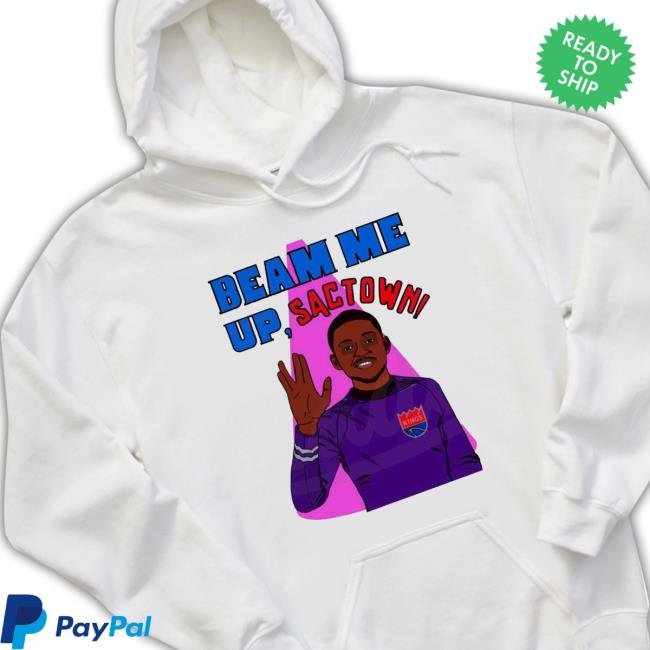 Beam Team Sacramento Kings De’Aaron Fox Beam Me Up Hoodie
