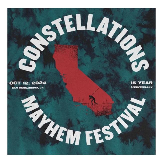 Trending August Burns Red Official Store Constellations Mayhem Fest Tie Dye Sweatshirt