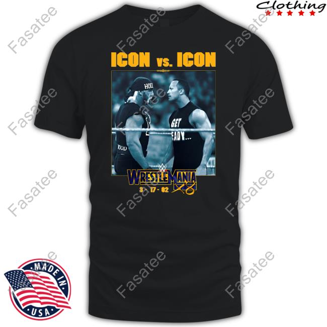 Original Icon Vs Icon The Rock Hulk Hogan Shirt