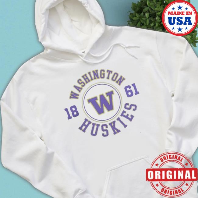 Officia Premium Washington Huskies Champion Big & Tall Circle Logo Hoodie Sweatshirt