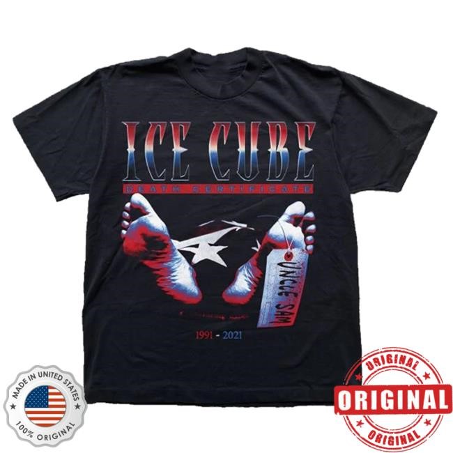 Official Ice Cube Merch Death Certificate Anniversary t-shirt, hoodie, tank top, sweater and long sleeve t-shirt