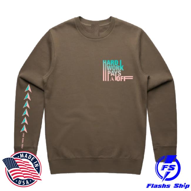 Original Hard Work Pays Off Compass Brown Hoodie Sweatshirt Hwpolifestyle Shop