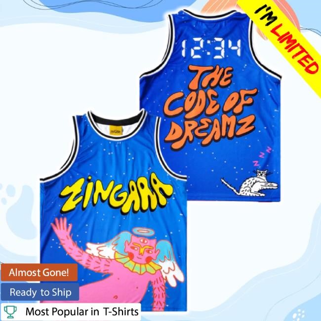 Original Zingara Code Of Dreamz Basketball Jersey Shirt Zingara Music Merch Store Shop