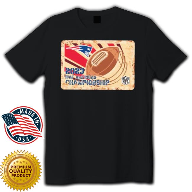 Rusty Metal New England Patriots 2023 Ifaf Americas Championship Logo Shirt