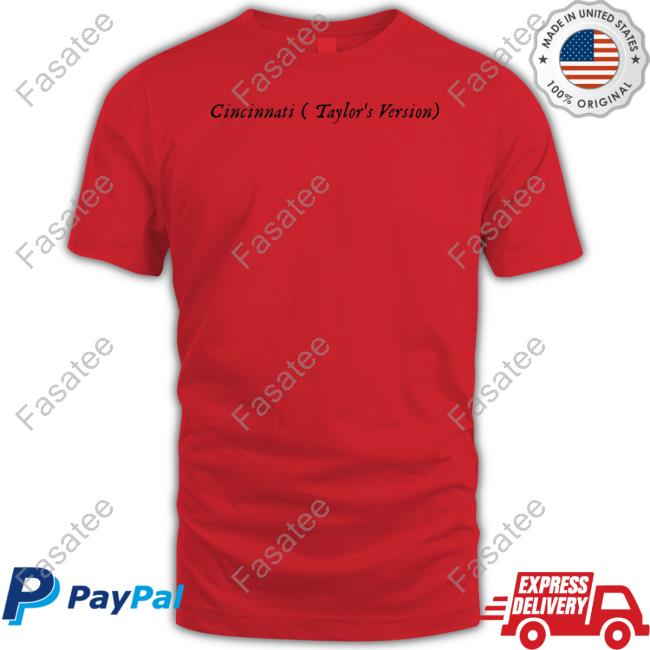 Cincinnati Taylor's Version Long Sleeve Tee Shirt