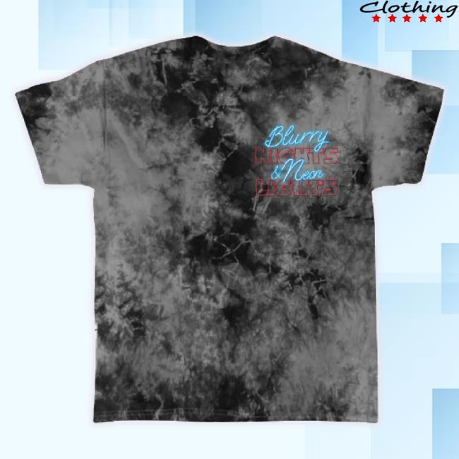 Official Lindafinegold Merch Store Assholes Live Forever Blurry Nights Foggy Night Tie Dye Hoodie Sweatshirt Lindafinegold Shop