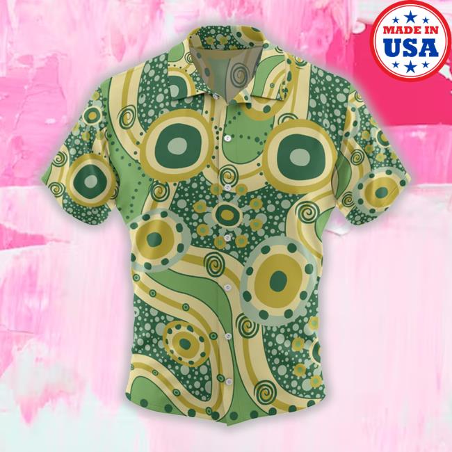 Unique Yellow Aboriginal Dot Art Inspired Hawaiian Hoodie