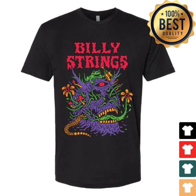 Billy Strings Merch Europe Fall 2023 Skull Nature Tee Shirt