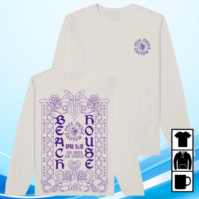 Beach House Baltimore Merch Store Los Angeles Greek Event Longsleeve t-shirt, hoodie, tank top, sweater and long sleeve t-shirt