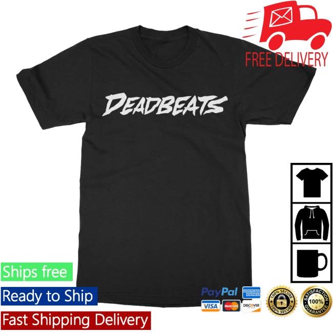 Deadbeats Merch Store Deadbeats -Label Logo- Black Tee