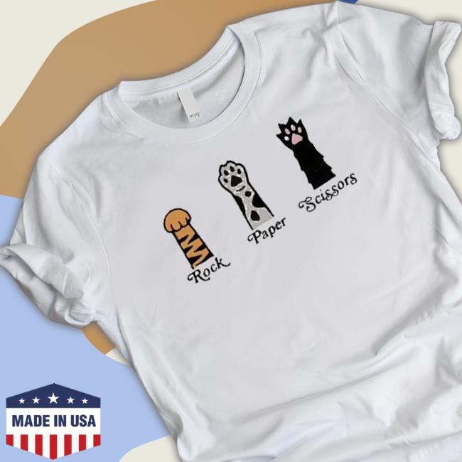 Official Cat Paws Rock Paper Scissors Crewneck Sweatshirt