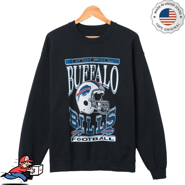 Official Junk Food Apparel Clothing Store Shop Junkfoodclothing Buffalo Bills Football Helmet Flea Market Sweatshirt
