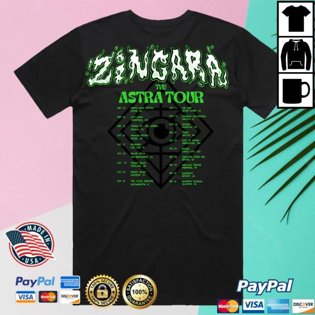 Zingara Music Merch The Astra Tour T-Shirt Zingara Music Merch The Astra Tour Long Sleeve Shirt
