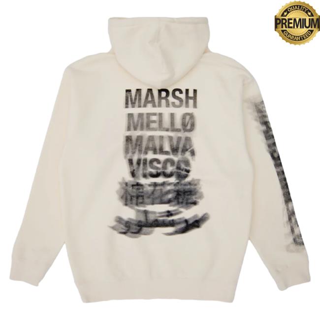 Official Marshmello Apparel Clothing Merch Store Marshmello Out Of Focus Crewneck Sweatshirt Off White Marsh Mello Shop