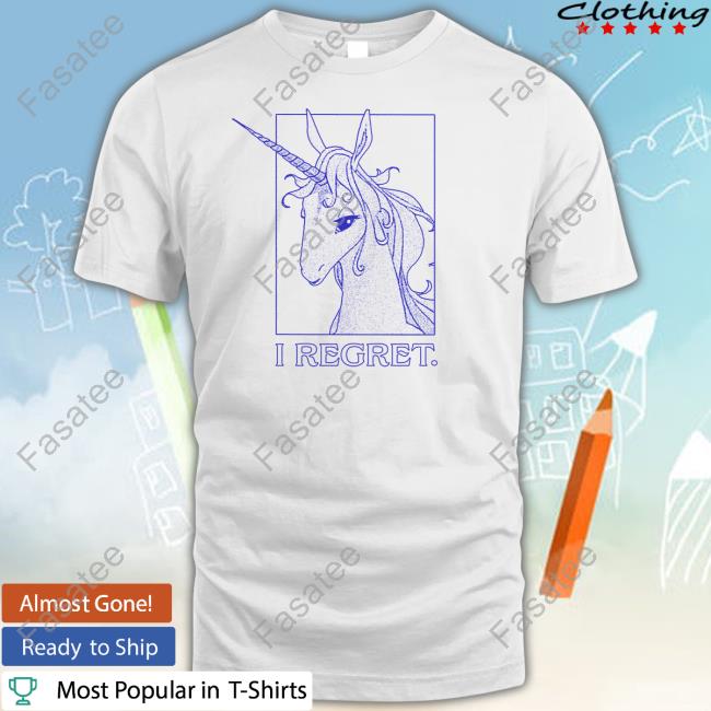 Pander Shirts I Regret The Last Unicorn Tee
