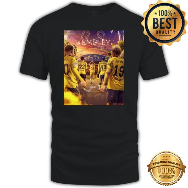 Original Borussia Dortmund Wembley Champions League Final 2024 Tee Shirt