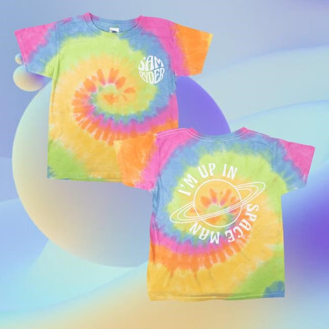 Samryder Up In Space Kids Tie Dye T Shirt