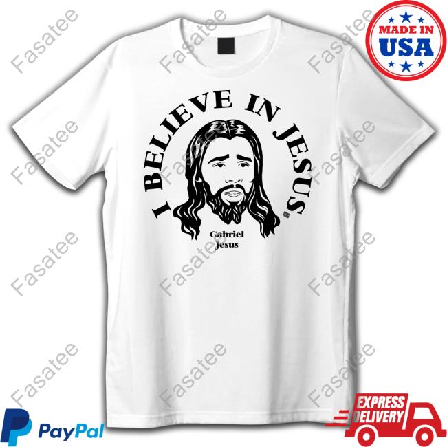Gooner Toons I Believe In Jesus Gabriel Jesus Tee Shirt Gunners I Believe In Jesus Gabriel Jesus Shirt