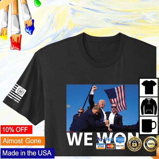 Davidharrisjr Store David Harris Jr Trump We Won Long Sleeve Shirt